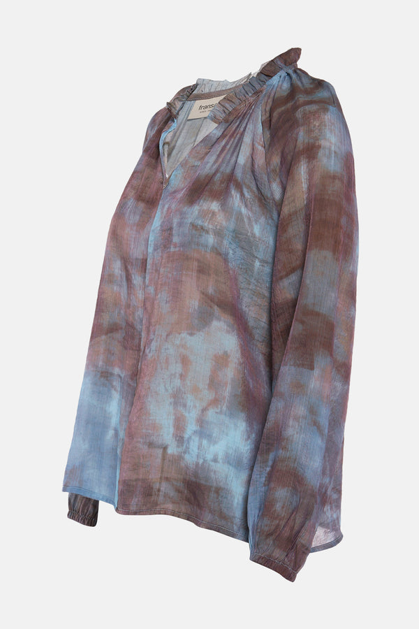 Blouse (lange mouwen) Blauw - Fransa®