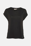 Top uni manche courte Noir - Fransa®