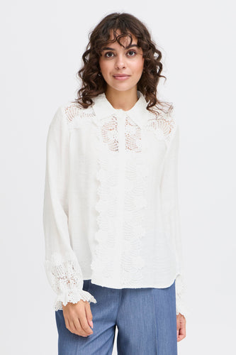 Hemd met lange mouwen - wit - Fransa®