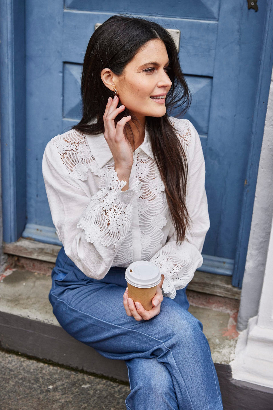 Hemd met lange mouwen - wit - Fransa®