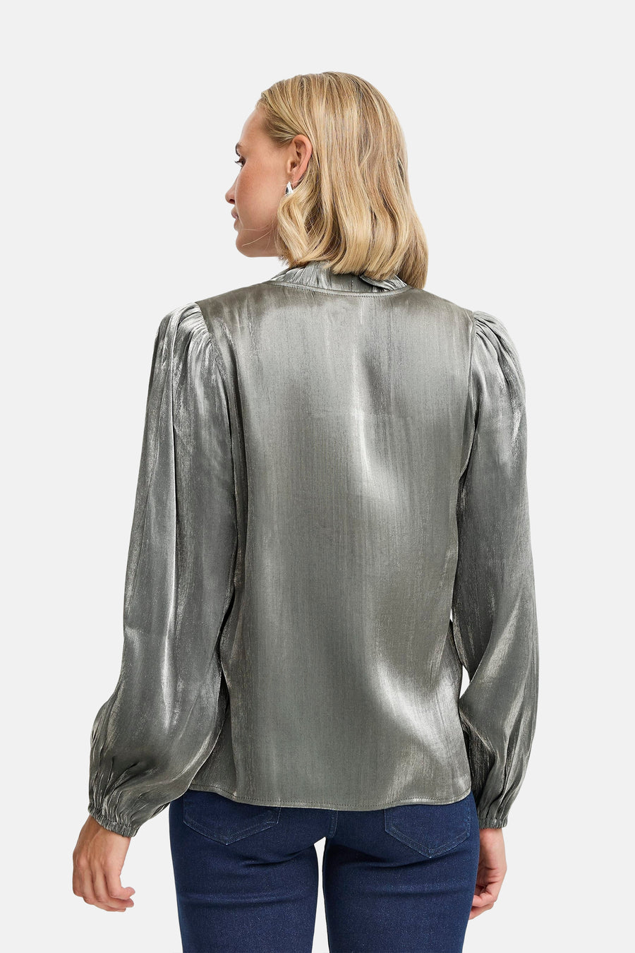 Blouse met lange mouwen - zilver - Fransa® - 3