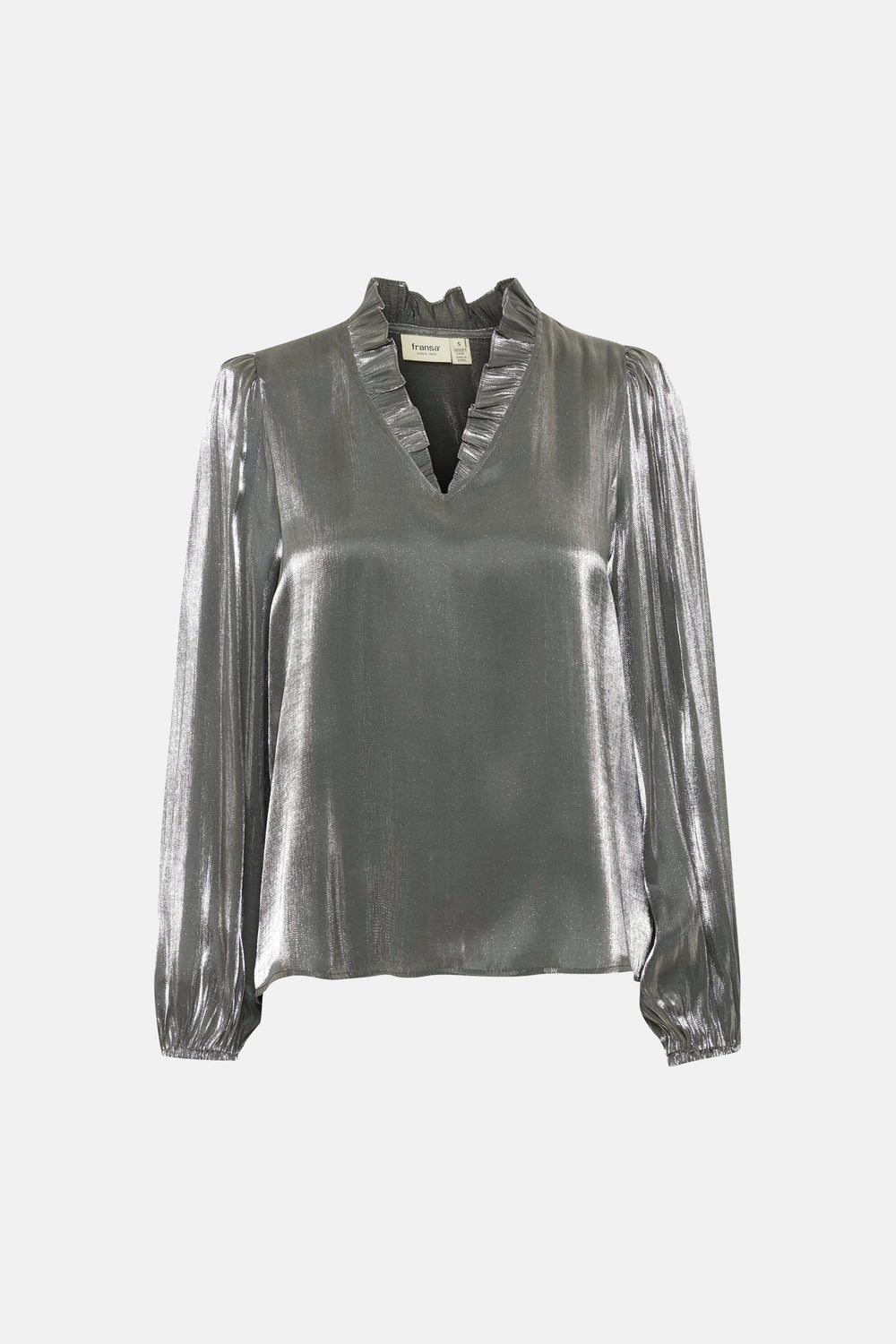 Blouse (lange mouwen) Zilver - Fransa®
