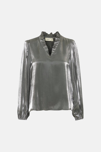 Blouse met lange mouwen - zilver - Fransa® - 4