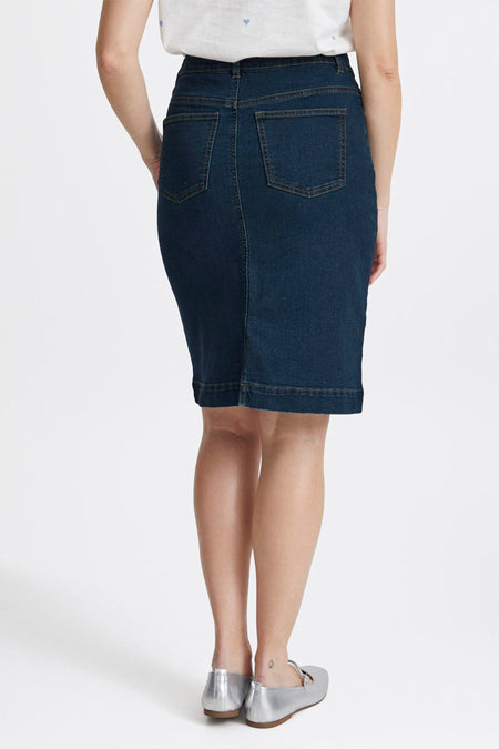 Jupe - dark blue denim