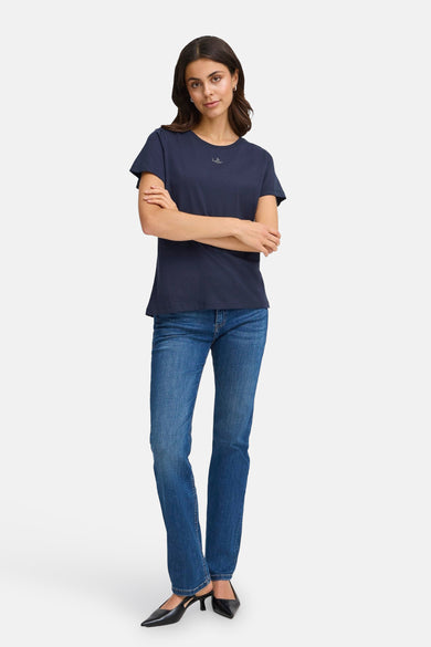 Top uni manche courte Bleu - Fransa®