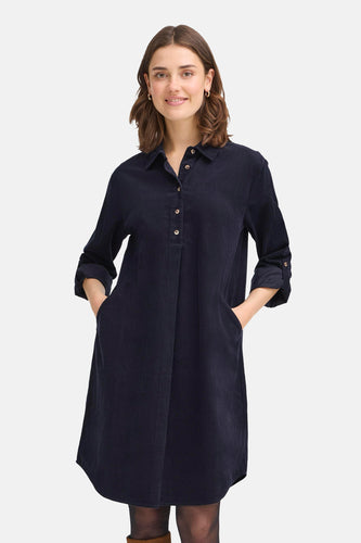 Kleedje met lange mouwen - blauw - Fransa®