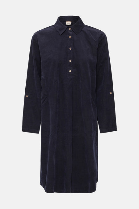 Kleedje met lange mouwen - blauw