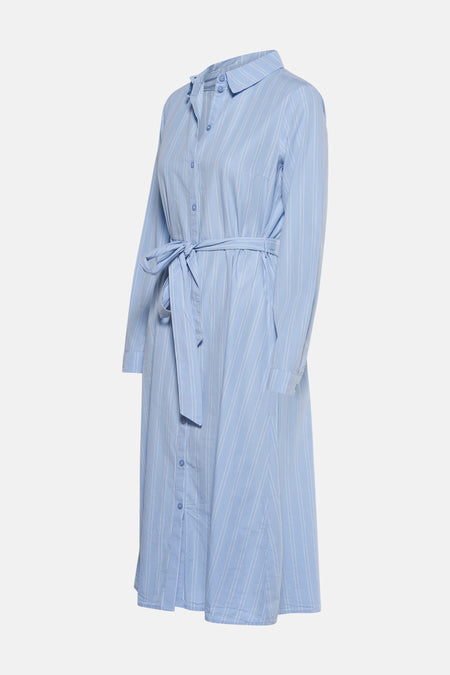 Kleedje met lange mouwen - blauw
