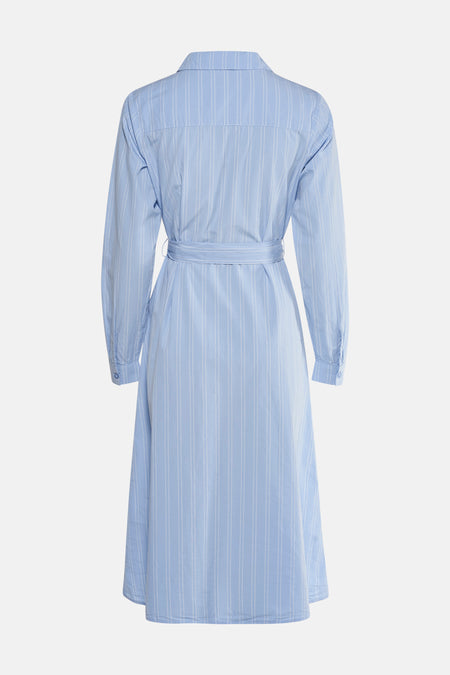 Kleedje met lange mouwen - blauw
