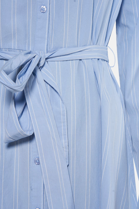 Kleedje met lange mouwen - blauw