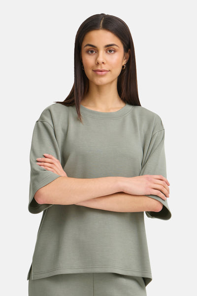 Sweater met ronde hals Groen - Fransa®