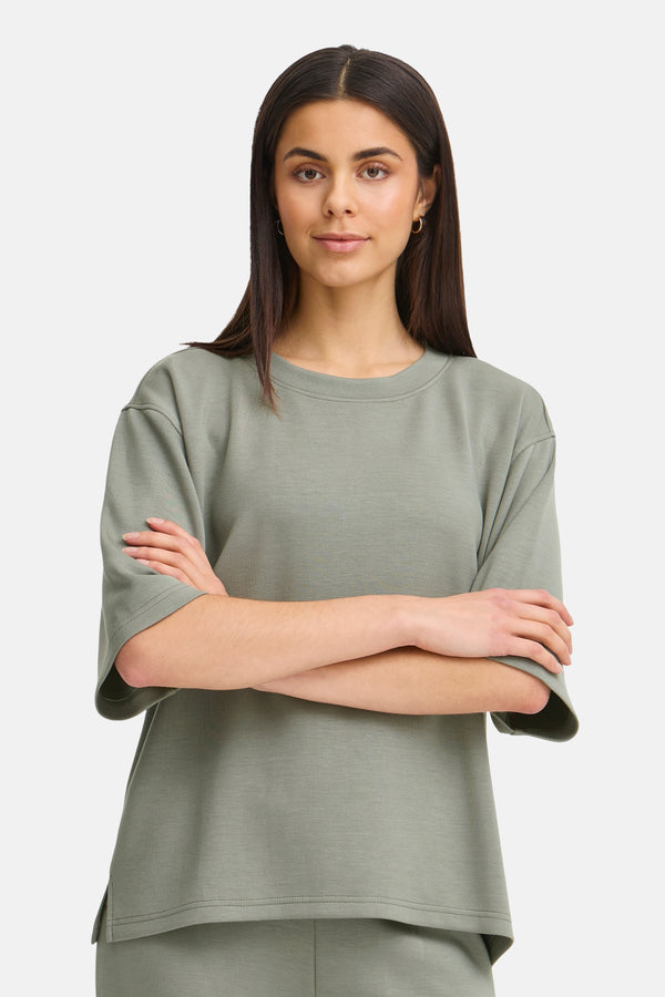 Sweater met ronde hals Groen - Fransa®
