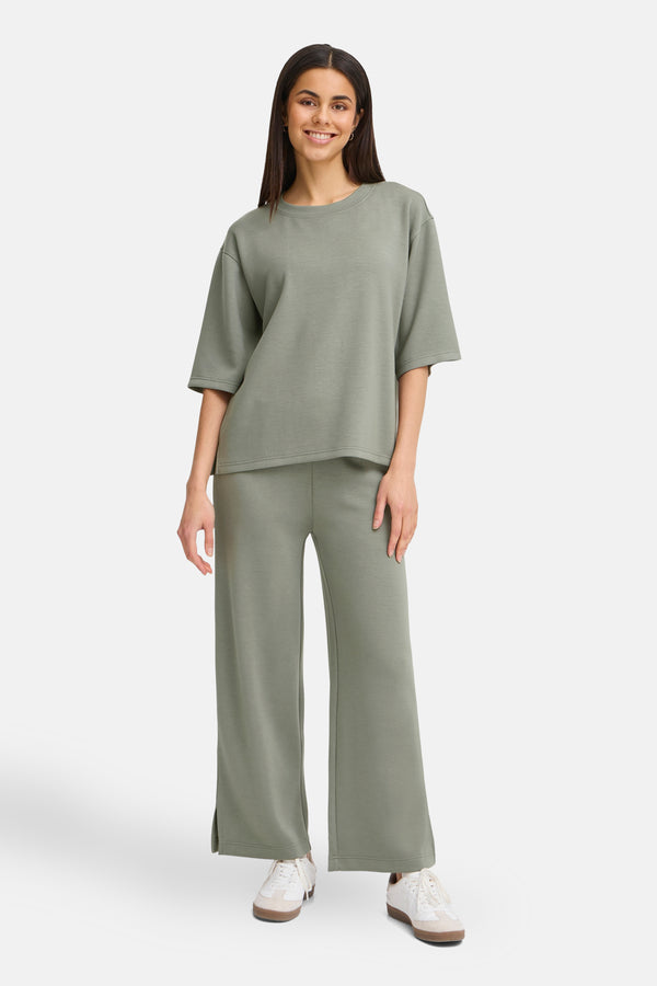 Sweater met ronde hals Groen - Fransa®