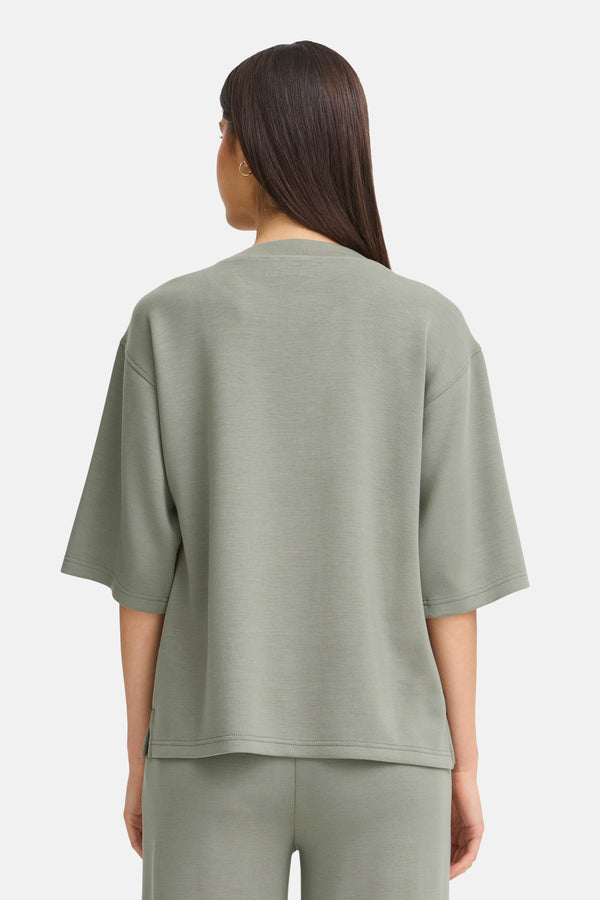 Sweater met ronde hals Groen - Fransa®