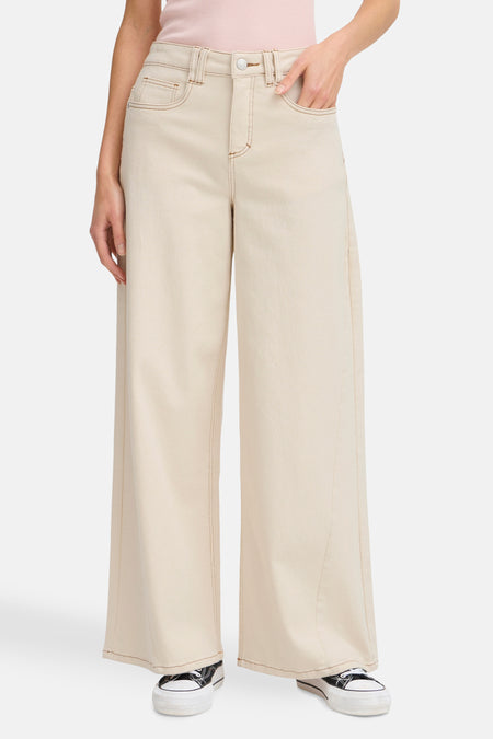 Colored jeans - off white denim