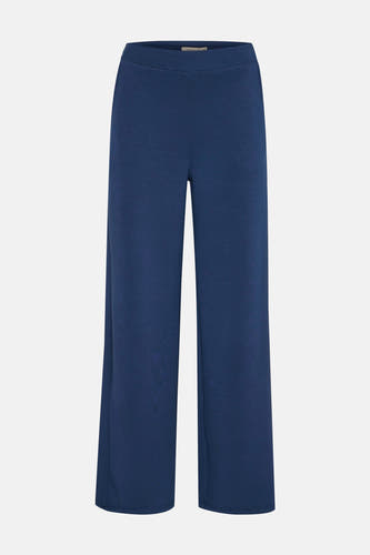 Pantalon de jogging bleu de Fransa, sans motif, avec une ceinture élastique.