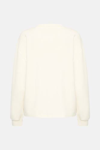 Sweat col O blanc - Fransa®