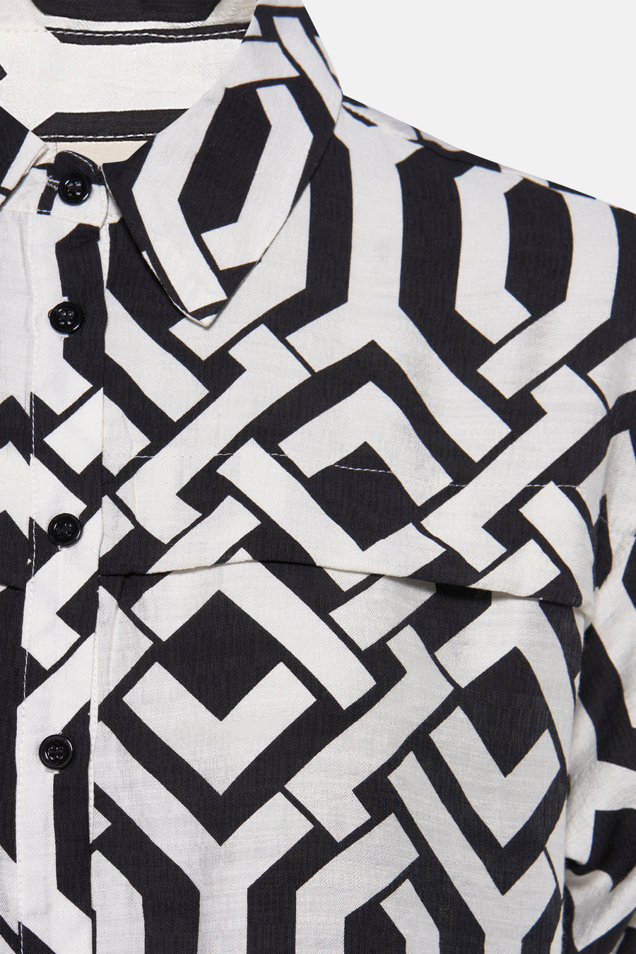 Hemd met lange mouwen - zwart - Fransa® - 3