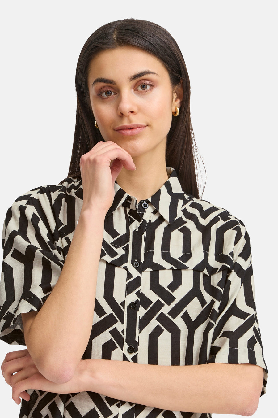 Hemd met lange mouwen - zwart - Fransa® - 8