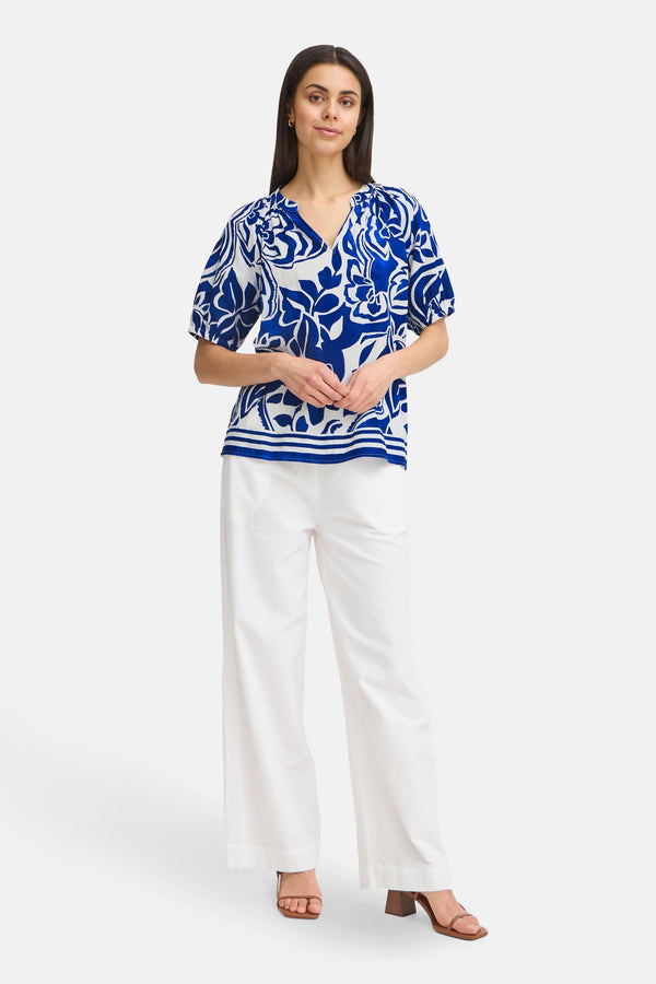 Blouse 3/4 Blauw - Fransa®
