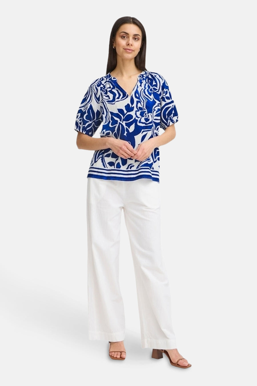 Blouse - bleu - Fransa®