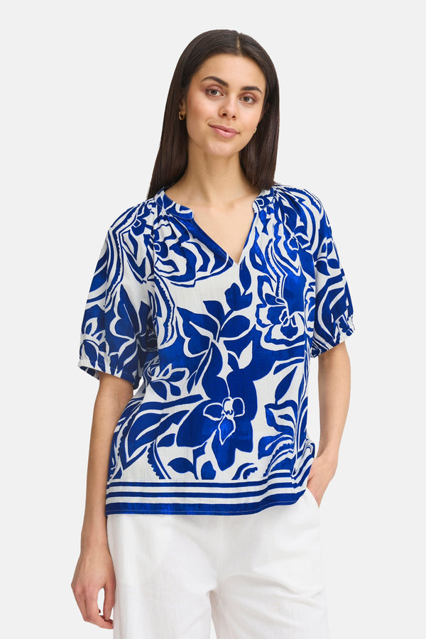Blouse 3/4 Blauw - Fransa®