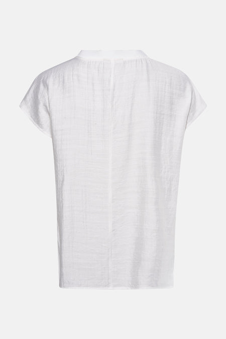 Blouse met korte mouwen - Wit