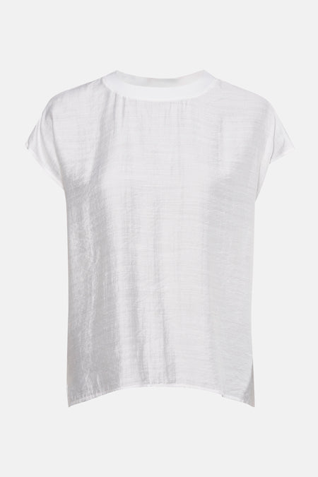 Blouse met korte mouwen - Wit