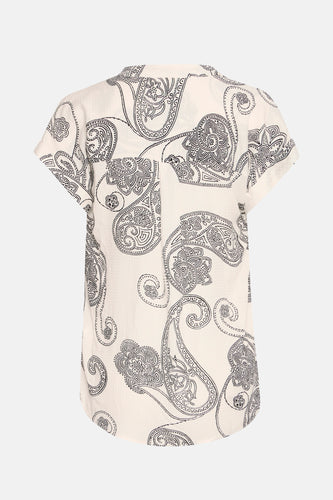 Blouse à manches courtes - écru - Fransa®