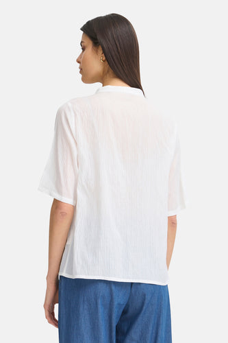 Chemise à manches courtes - blanc - Fransa®