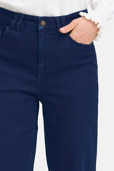 Jeans wide Dark blue denim - Fransa®