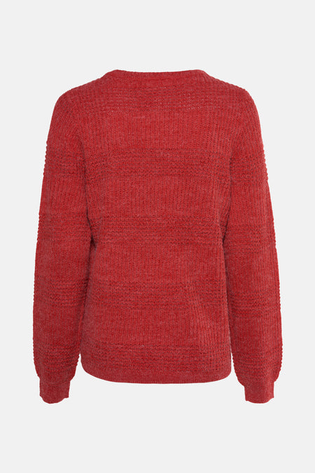 Pull col O Rouge - Fransa®