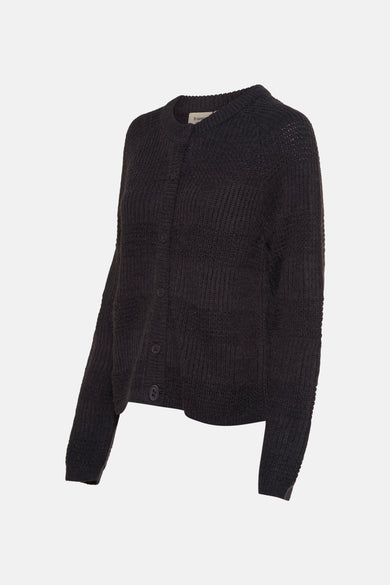 Grijs vest van Fransa, met lange mouwen en knoopsluiting.