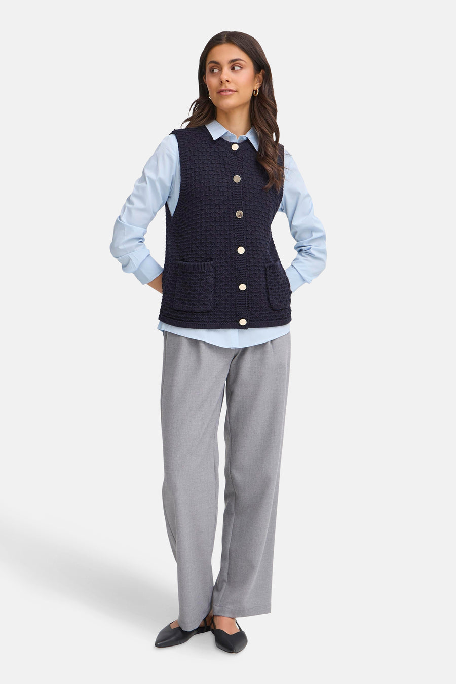 Gilet - blauw - Fransa®