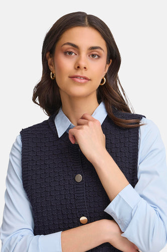 Gilet - blauw - Fransa®