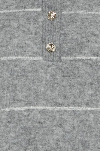 Pull met V-hals - grijs - Fransa®