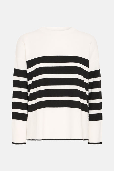 Pull col O Blanc - Fransa®