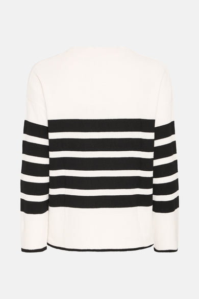 Pull col O Blanc - Fransa®