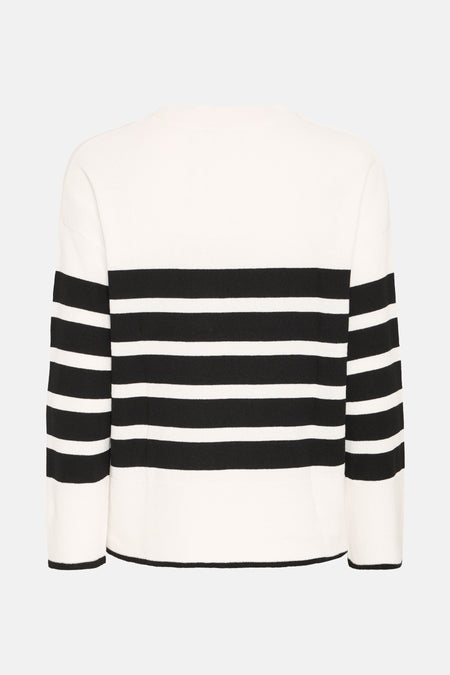 Pull col O Blanc - Fransa®
