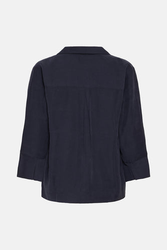 Blouse met lange mouwen - blauw