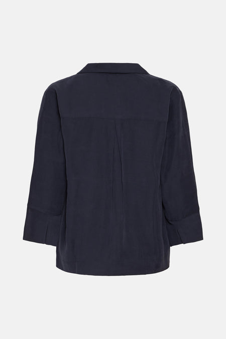 Blouse (lange mouwen) blauw - Fransa®