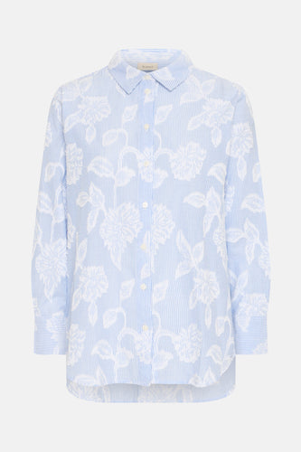 Hemd met lange mouwen - blauw - Fransa®