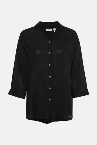 Hemd met lange mouwen - zwart - Fransa® - 8