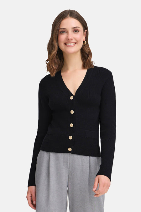 Cardigan Noir - Fransa®