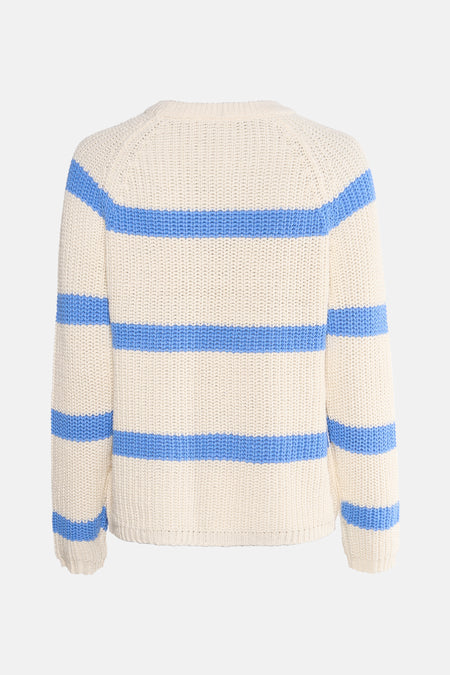 Pull met ronde hals - blauw