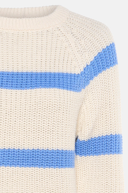 Pull met ronde hals - blauw