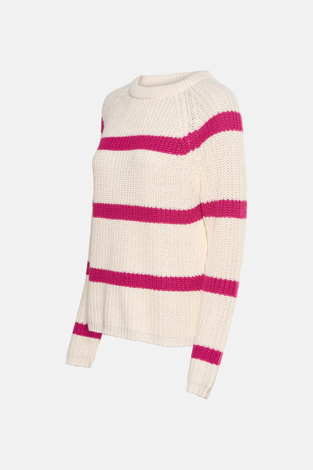 Pull met ronde hals - roze