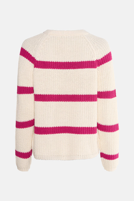 Pull met ronde hals - roze