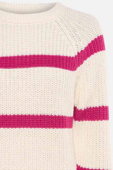 Pull met ronde hals - roze