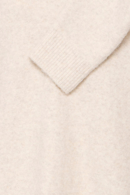 Pull met V-hals - ecru